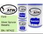 Preview: Ford, Silver Spruce Metallic, BN / M7422: 500ml Lackdose + 500ml Klarlack + 250ml Härter - Set, von ATW Autoteile West.